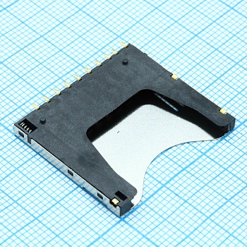 104D-TCA0-R06 - Гнездо памяти вставное монтаж сверху серия 10u"