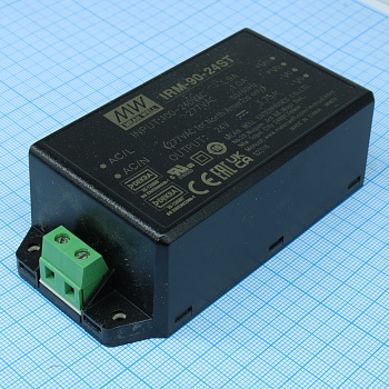 IRM-90-24ST - Импульсный источник питания модуль в корпусе 90Вт 24В/3,75A Screw
