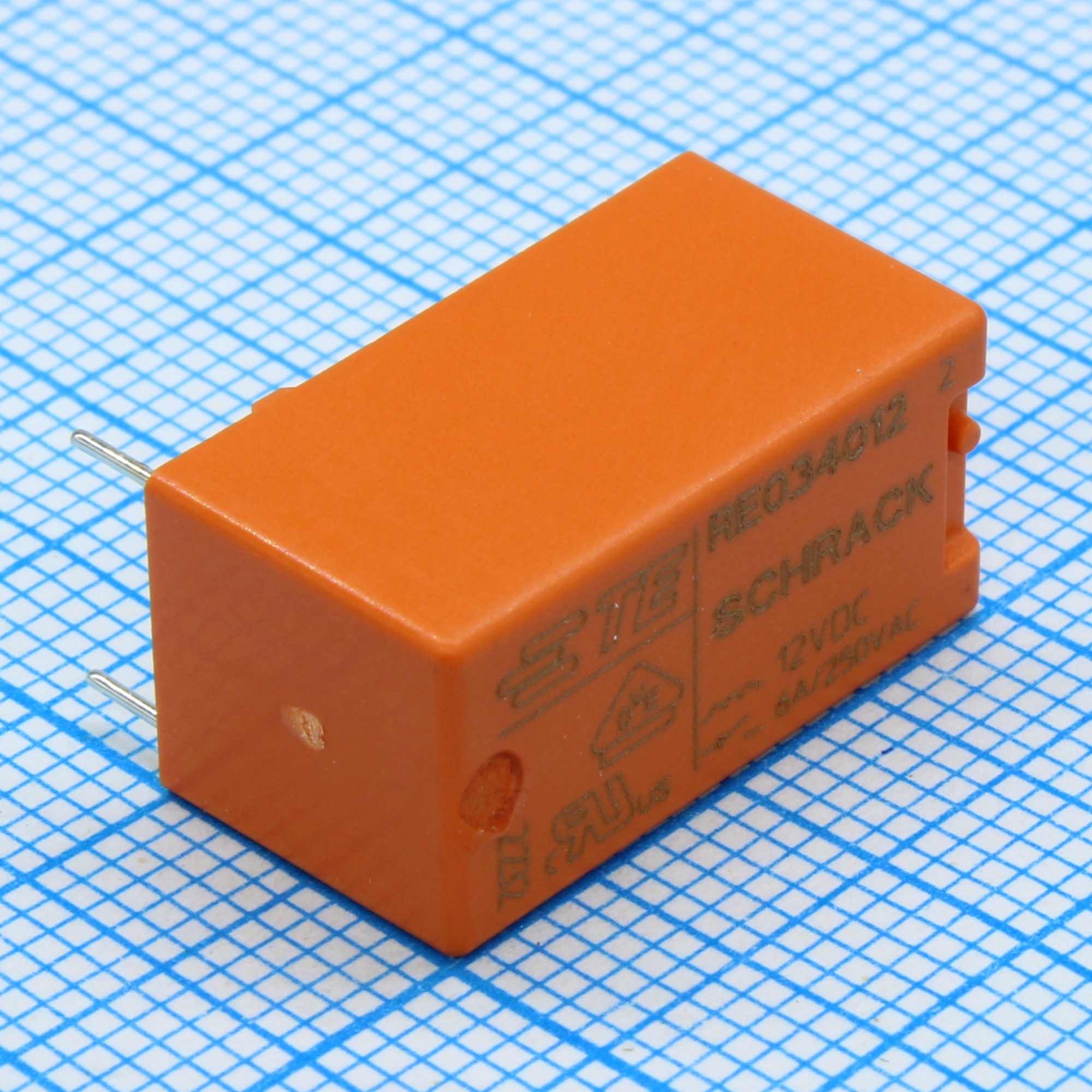 2-1416010-6 - Реле силовое катушка 12В 6A один контакт на замыкание монтаж в отверстие