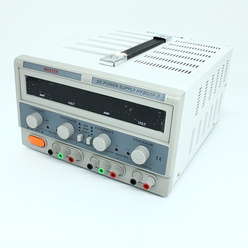 HY-3005F-3 - лабораторный блок питания 0-30В/5Ax2, 5В/3A (аналог HY3005-3)