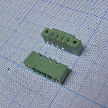 15EDGRM-3.5-04P-14-00A(H) - Разъемный клеммный блок на плату, 4 контакта. Серия 15EDGRM-3.5