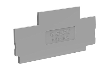 Торцевая крышка TPD2.5-3-GY-EA - Торцевая крышка для клемм TPD2.5-3-..., цвет: серый