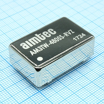 AM3TW-4805S-RVZ - Преобразователь DC/DC, 3Вт, вход 18…72В, выход 5В/0.6А
