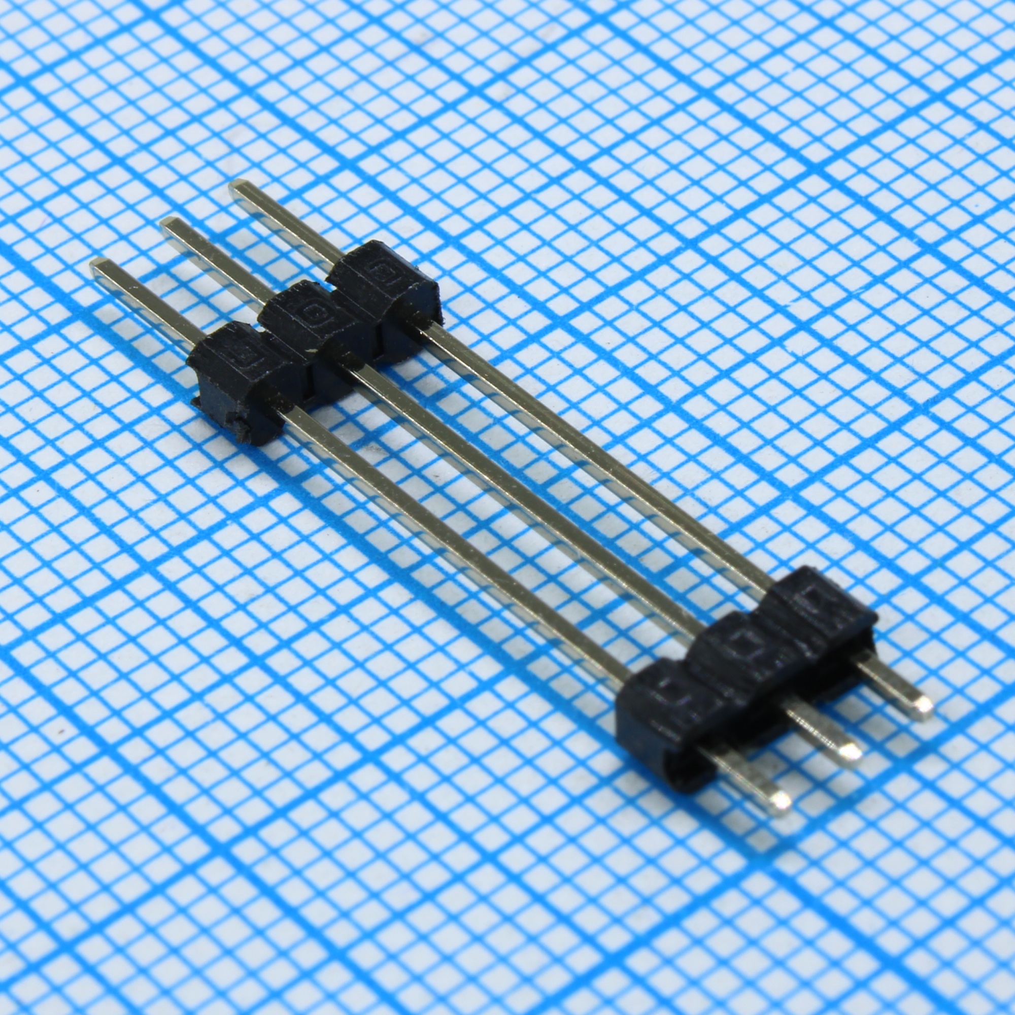DS1029-01-1X3P8BVB6-B - Штыревой соединитель, 1х3 шаг 2,54мм.,однорядный