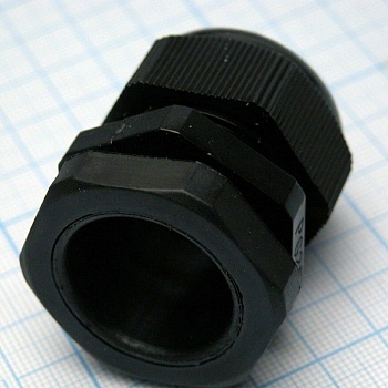 Кабельный ввод PG-25 черный - Кабель ввод, крепление на панель