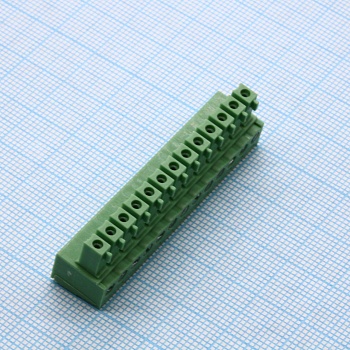 15EDGK-3.81-13P-14-00A(H) - Разъемный клеммный блок, 13 контактов. Серия 15EDGK-3.81