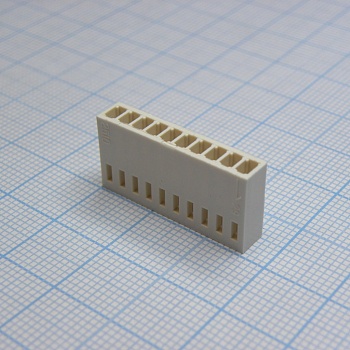 I-DS1070-SCV10 - Розетка на кабель  2.54мм, требуются контакты  T-DS1070-SC600