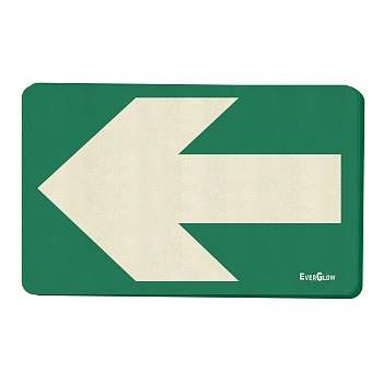 gws251920 - Фотолюминесцентные стрелки с эффектом антискольжения, класс А, размер 17,5*11 см, 10 шт/упак.