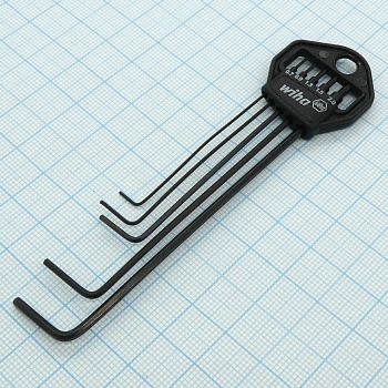 Набор шестигранников 352 HM5B - Набор пять Г-образных ключей для винтов и болтов с внутренним шестигранником