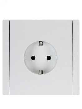 Розетка СП FORTE&PIANO FP216 16А с заземл. без защ. шторок винт. крепл. бел. IEK FP-R11-16-K01