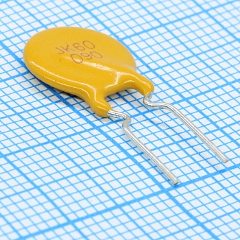 JK60-090 - Предохранитель самовосстанавливающийся 60В 40A 0.90А(удержание) 1.8А(отключение) 5сек 0.99Вт 0.2Ом перед отключением