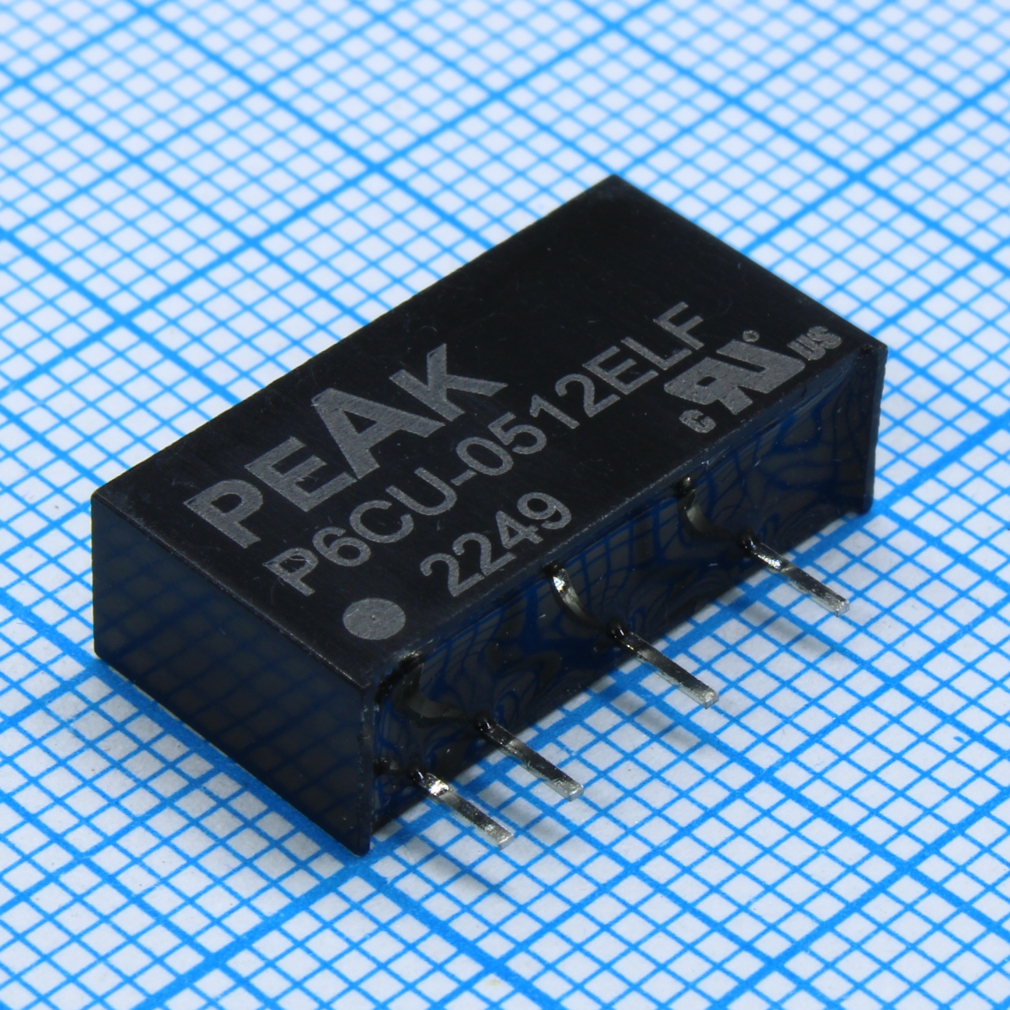P6CU-0512ELF - Преобразователь DC/DC, на печатную плату,  1Вт вход 5В выход 12В 83мА