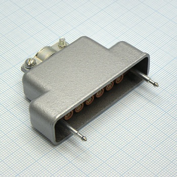 РП10-11 ЛП розетка с/к - Соединитель  низкочастотный, прямоугольный, внутреннего монтажа