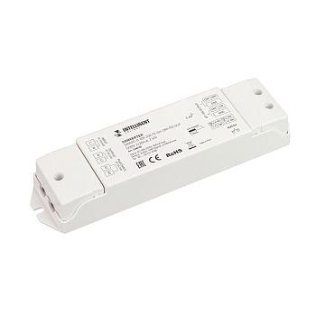 INTELLIGENT ARLIGHT Конвертер SMART-0-10V-302-72-SH-DRI-PD-SUF (230V, 2x20mA, 2.4G) 038155 - Конвертер RF сигнала серии SMART в сигнал 0/1-10V (выбор переключателем на корпусе). Питание AC230V, выходной сигнал 0/1-10V, нагрузочная способность 20mA/канал, 
