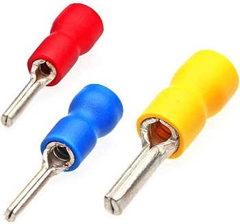 Наконечник штыревой, НШКИ 2.5-9, 100305 - Кабельный наконечник, штыревой, НШКИ 2.5-9 (сечение проводника 1,5 - 2,5 мм кв., длина штыря 9 мм), изолированный, в упаковке 10 штук