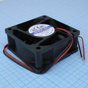 JF0625S1H-R - Вентилятор 12В 60х60x25 подшипник скольжения, тип вывода - провод