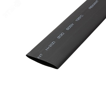 Трубка термоусадочная ТУТ нг 30,0/15,0 черная - 1м, не поддерживает горение