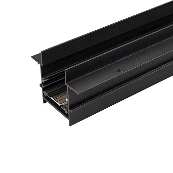 Трек встраиваемый MAG-TRACK-4560-FDW-3000 (BK) 034680 - Встраиваемый магнитный трек с фланцем для монтажа в гипсокартонный потолок, длина 3000 мм. DC24V. Материал алюминий, цвет черный. Две заглушки в комплекте. Размер ДxШxВ: 3000x75x60 мм. Размер (с учет