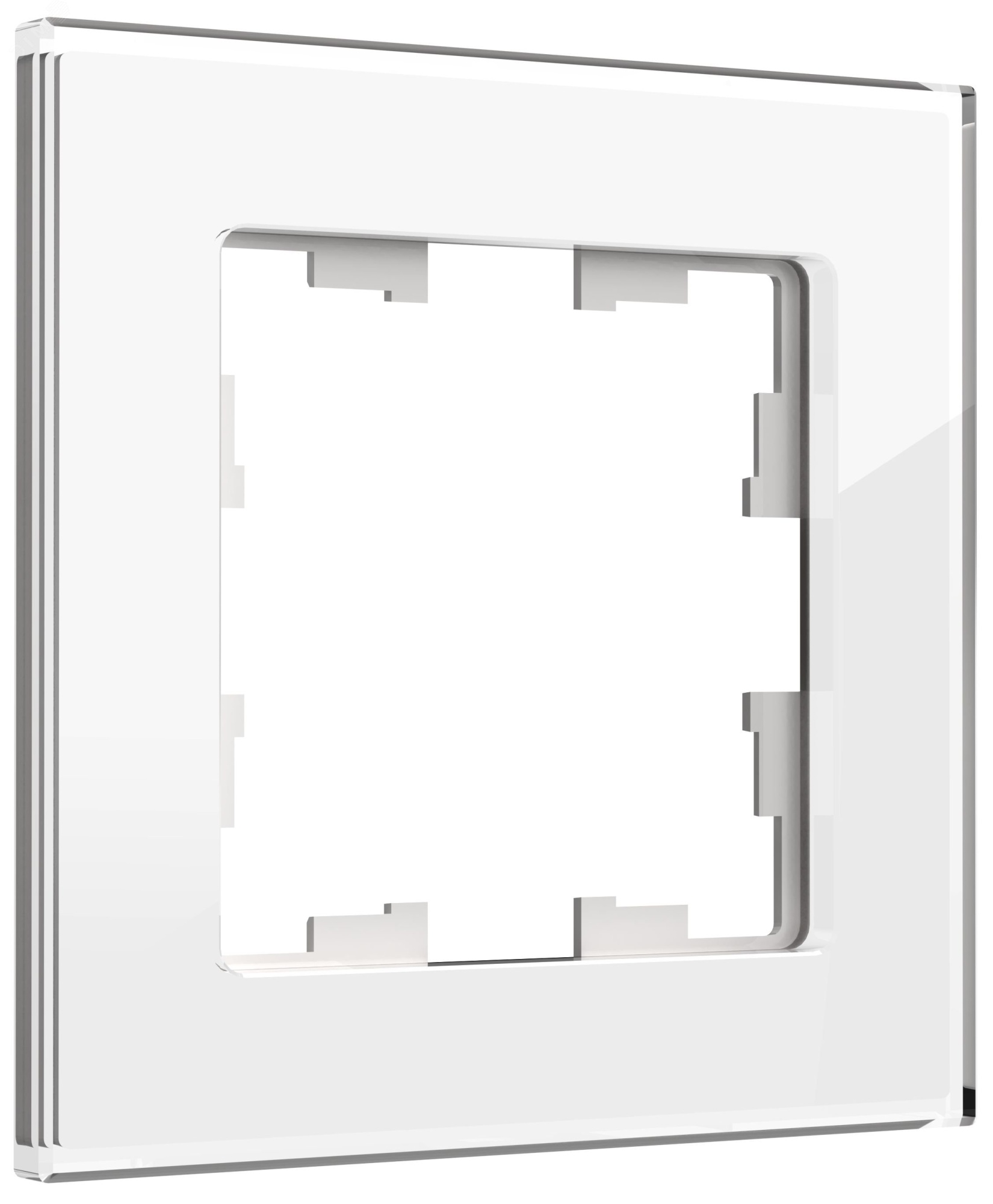 Рамка 1-м BRITE РУ-1-2-БрБ стекло бел. BR-M12-G-K01