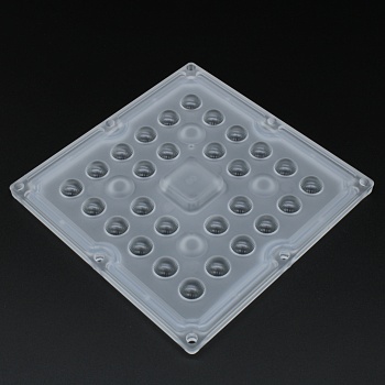 ALHB100D28LED90G - Групповая линза на 28 светодиодов , диаграмма 90° , 100x100mm, PC