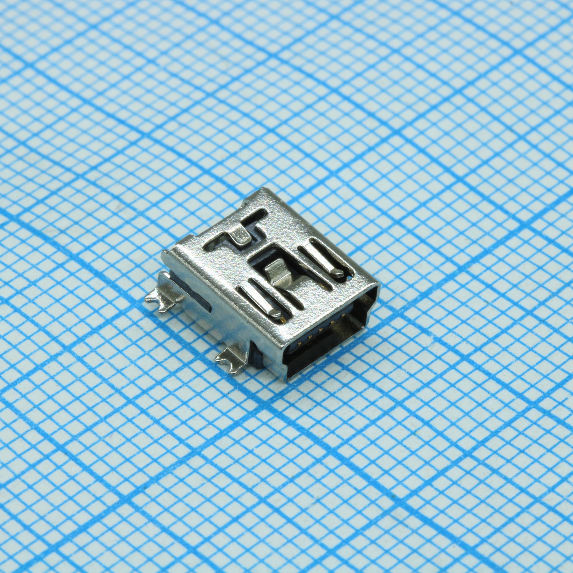 USB/M-1J (SZC) - Разъем Mini USB 1.1 розетка 5 контактов SMD на плату