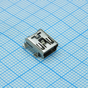 USB/M-1J (SZC) - Разъем Mini USB 1.1 розетка 5 контактов SMD на плату
