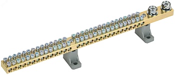 Шина N "ноль" на двух угл. изол. 200А ШНИ-10х18-60-L2-С YNN30-60-C2-K03