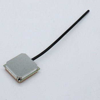 BY-GPS/Glonass-02 [cable 10 cm/cab end) - Антенна GPS/GLONASS, emb, active, ceramic on PCB, open end-0.1m, 28dB, 2.7-5.5V, 8.2x27x27mm