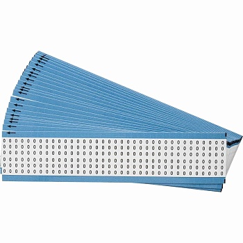 brd11114 - WM-O кабельные маркеры на картах, цвет-белый, размер 6,35х38,00мм, 900 шт/упак, легенда O