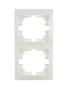 Рамка 2-м Mira вертикал. бел. 701-0200-152