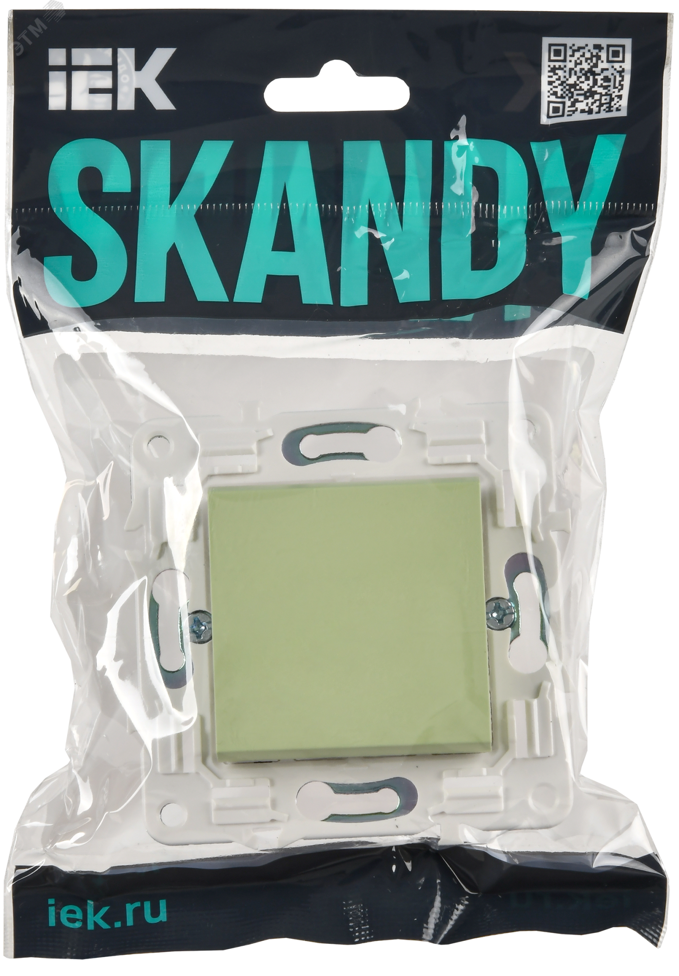SKANDY Выключатель 1-клавишный проходной 10А SK-V02G мятный IEK SK-V12-0-10-K06