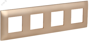 SKANDY Рамка 4-местная SK-F04Sa песочный IEK SK-M42-K98