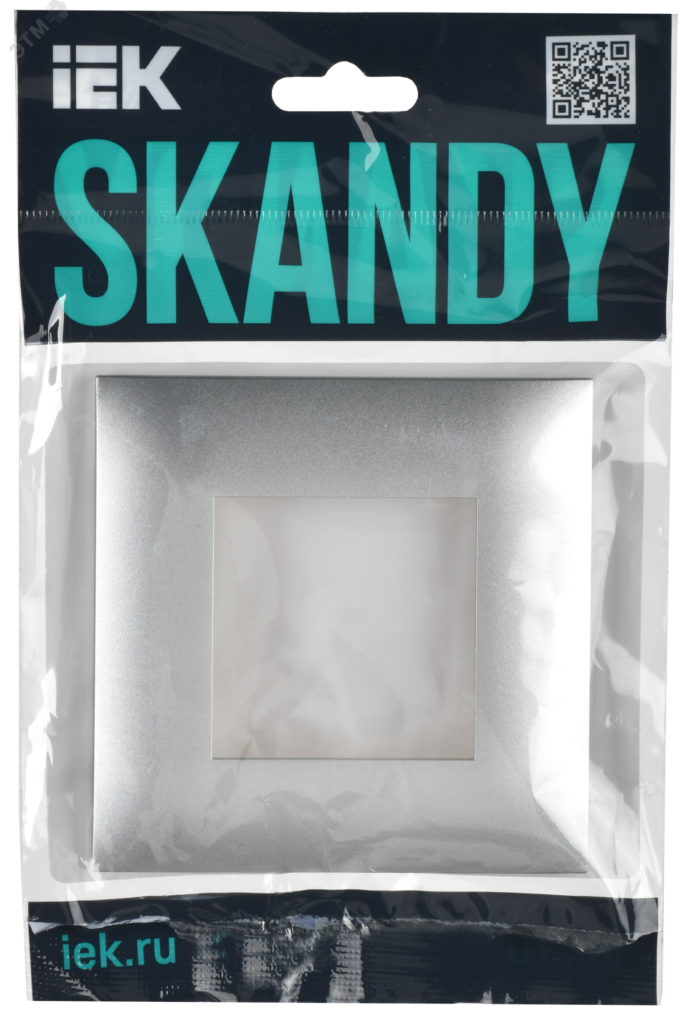 SKANDY Рамка 1-местная SK-F01S серебряный IEK SK-M12-K23