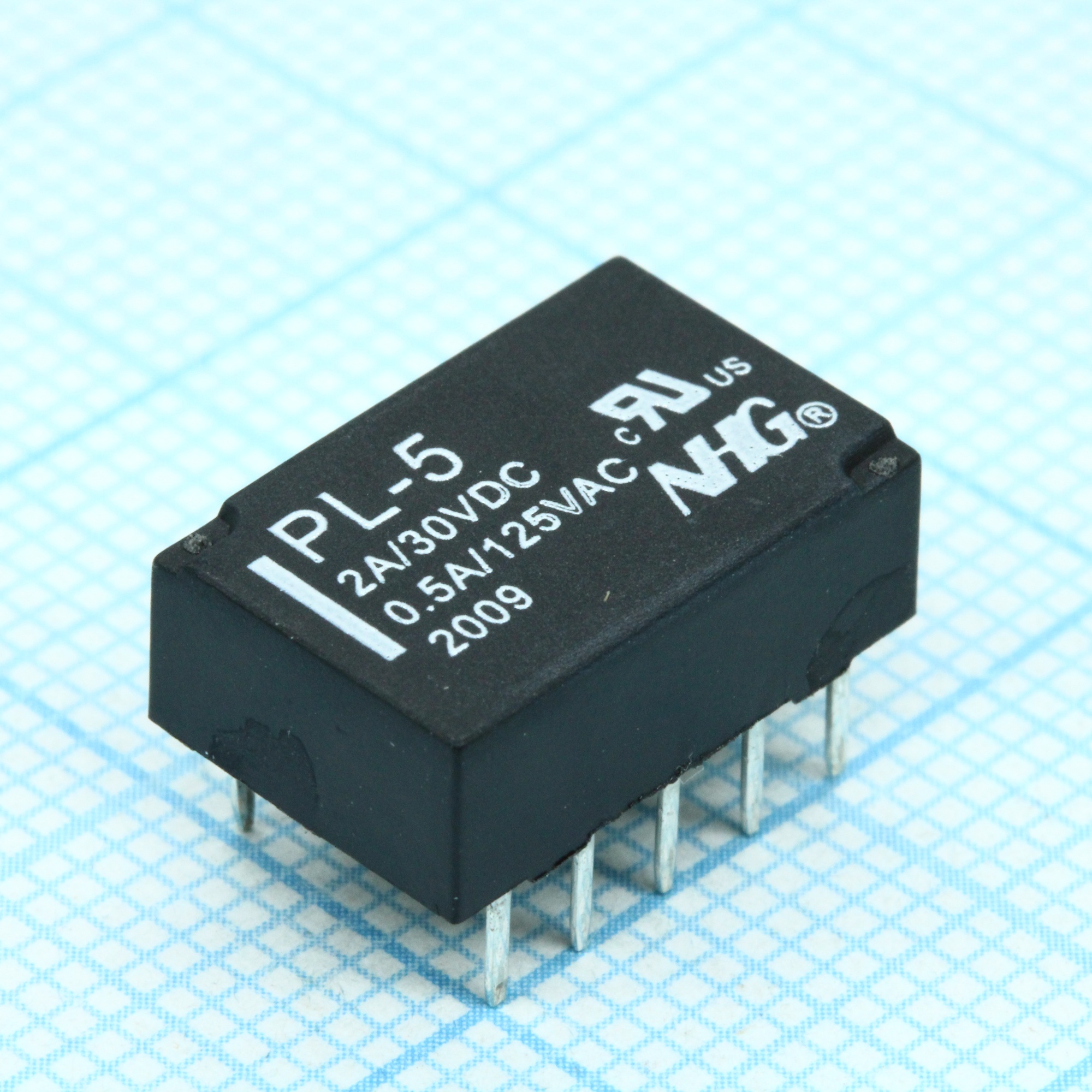 P-L-5V - Реле поляризованное 1 обмотка с защелкой на 5В