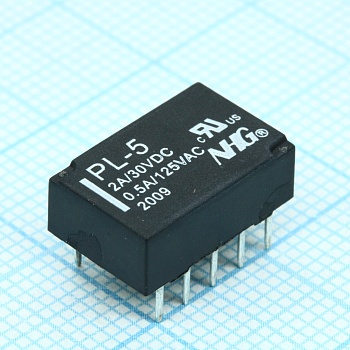 P-L-5V - Реле поляризованное 1 обмотка с защелкой на 5В