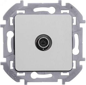 Розетка телевизионная TV Inspiria 2дБ 0-2400мГц с топологией "звезда" механизм алюм. Leg 673852