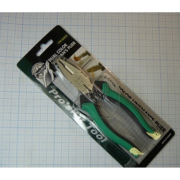 1PK-052DS - Профессиональные пассатижи, изготовленные из углеродистой стали, подходят как для инженеров, так и для использования в быту.