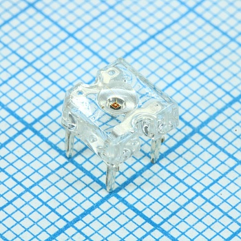 FYLF-1860UR1C - Светодиод 3мм, 7.62x7.62x2.5мм, Красный, прозрачный, 1000мКд 90°