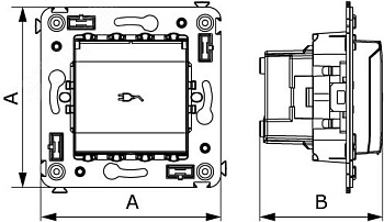Розетка 1-м СП 2мод. Avanti "Ванильная дымка" 16А IP41 2P+E защ. шторки с крышкой беж. 4405013