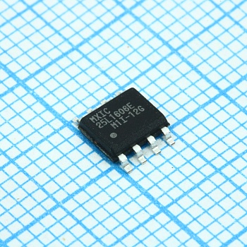 MX25L1606EM1I-12G/TR - Флэш-память архитектура ИЛИ-НЕ электропитание 3.3В 16Мбит 16M/8M x 1/2-бит 8нс 8-Pin SOP