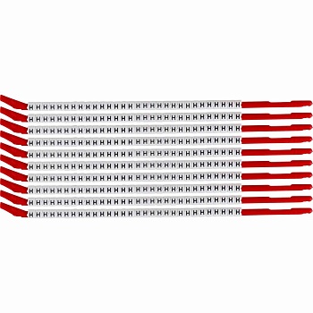 brd133117 - SCN-10-H клипсы белые, 300шт/упак, для провода 2,8-3,4мм диаметра, легенда H