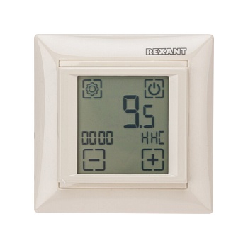 Терморегулятор сенсорный программируемый RX-421H бежевый (совместим с Legrand серии Valena) 51-0587
