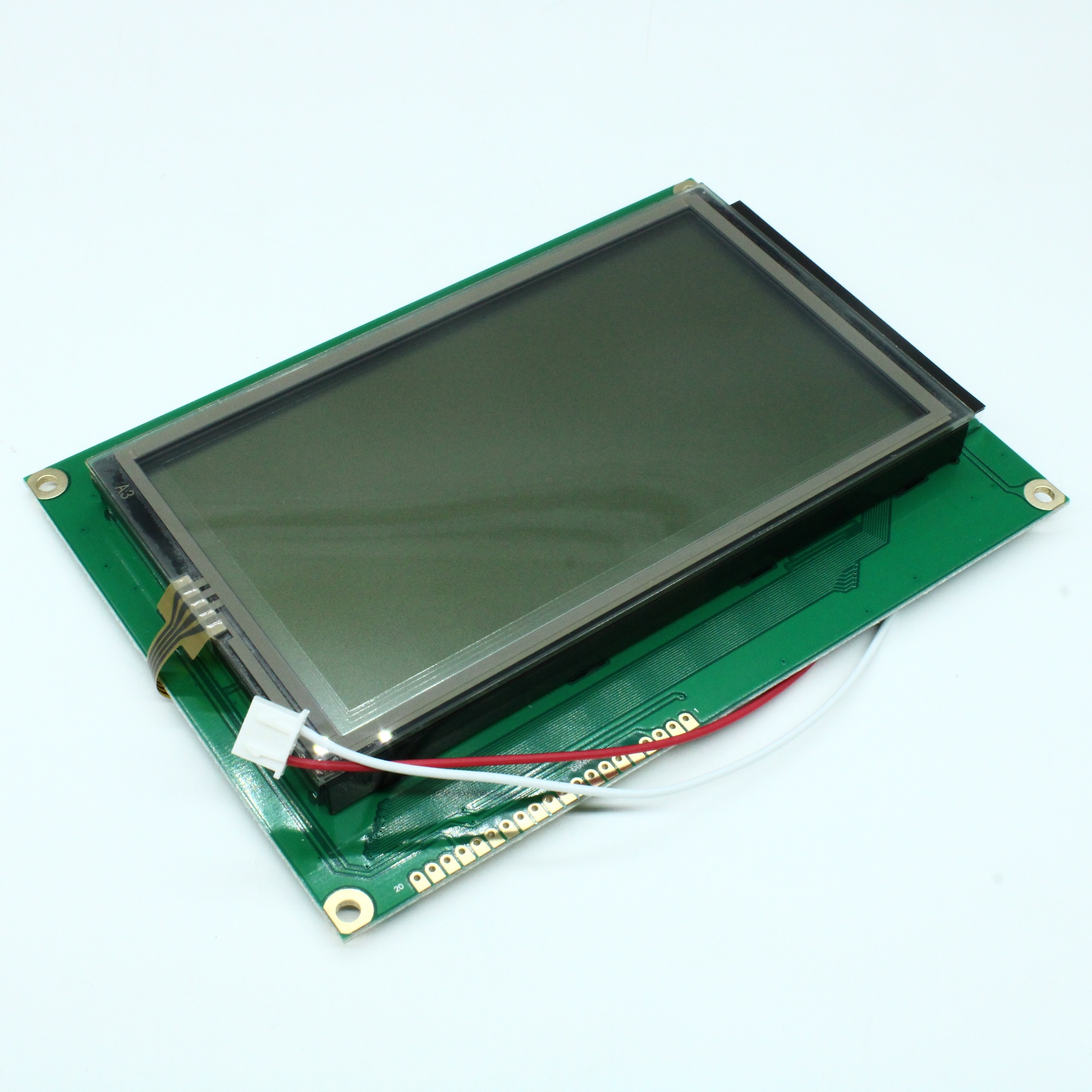 WG240128B-TFH-VZ#020 - ЖКИ графич, 240 x 128, FSTN Positive/Transfl, подсв. LED Белая, VDD = 5V, 6 o`cl, -20...+70C, в сборе с сенсором