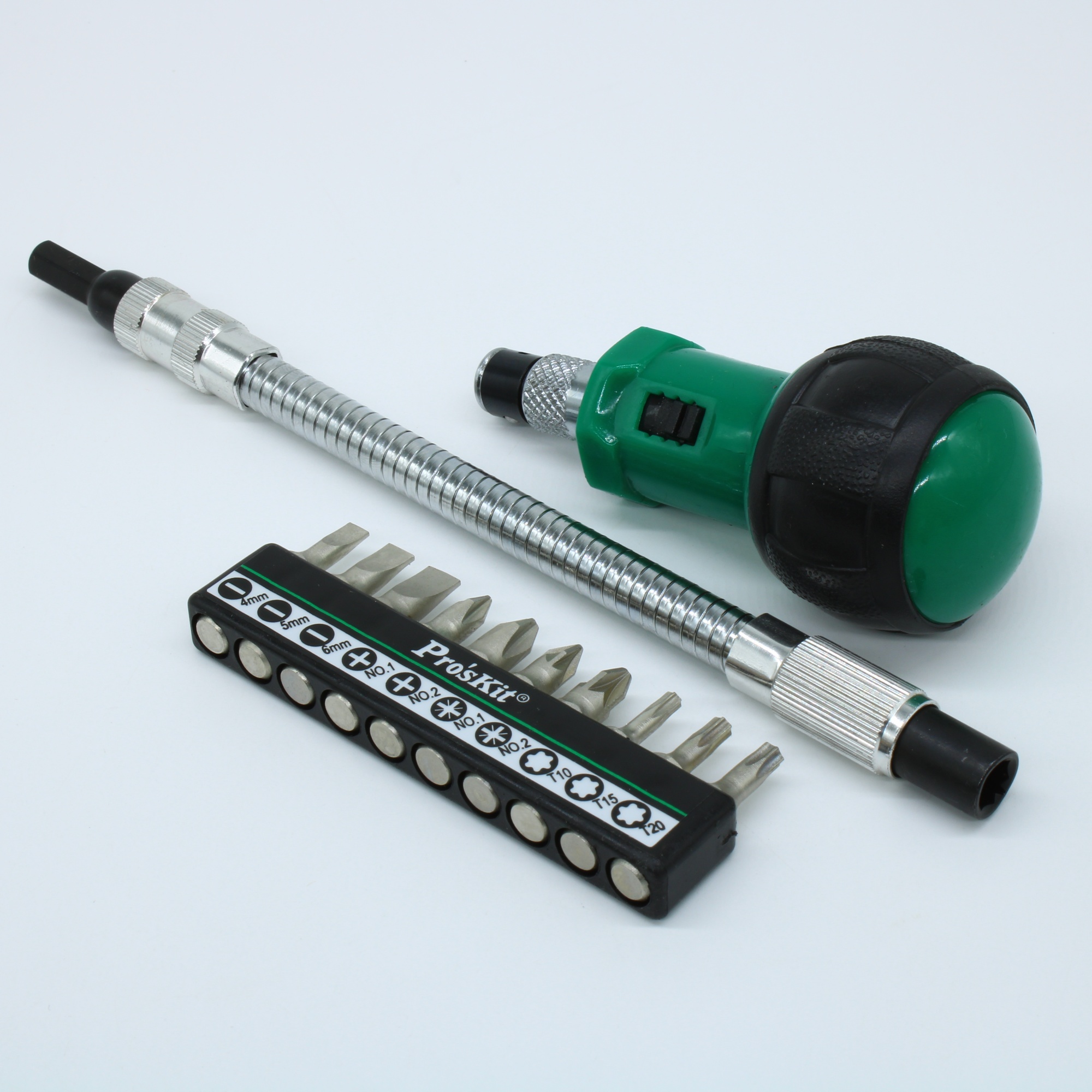 1PK-201 - Набор отвертка с 10 битами и гибким валом