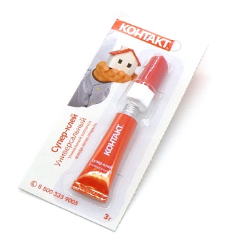 Клей  КОНТАКТ моментальный 3 гр. - Клей  КОНТАКТ моментальный 3 гр.