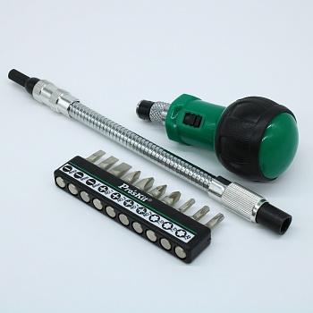 1PK-201 - Набор отвертка с 10 битами и гибким валом