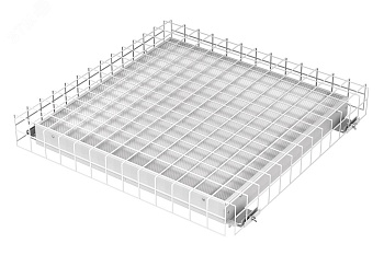 Решетка защитная SPO-BAR-650-650 светильников Армстронг 657х657х98 армир. сталь Б0055406