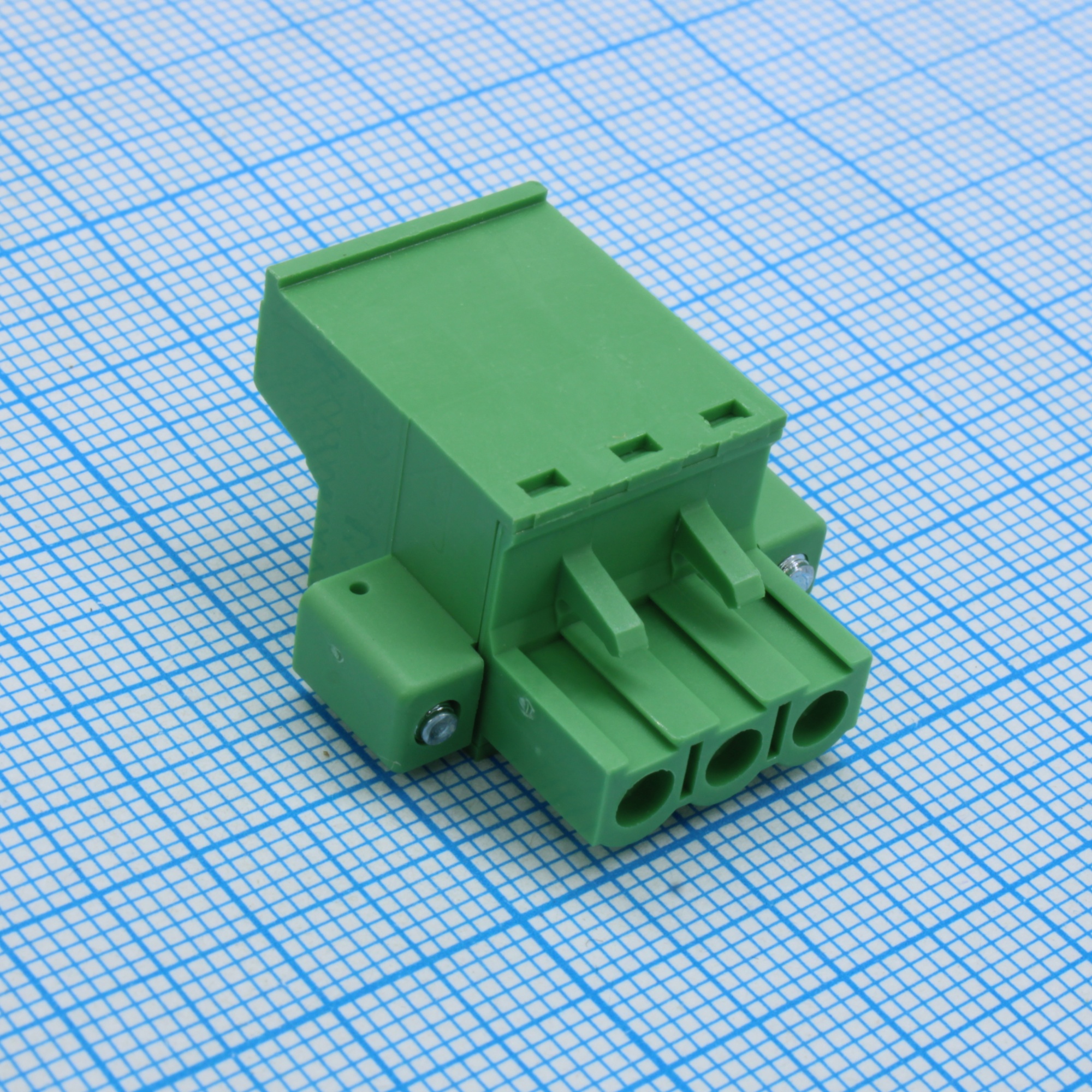 2EDGKCM-5.08-03P-14-00A(H) - Соединительный блок 3 контакта шаг 5.08мм зеленый