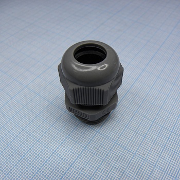 DDL-PG13.5P-1 (grey) - Кабель ввод, крепление на панель, гайка для крепления на панель приобретается отдельно