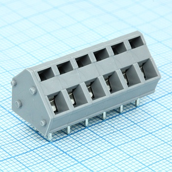 DG245-5.0-06P-11-00A(H) - Нажимной безвинтовой клеммный блок 6 контактов. Зажим типа зажимная клеть. Серия DG245-5.0